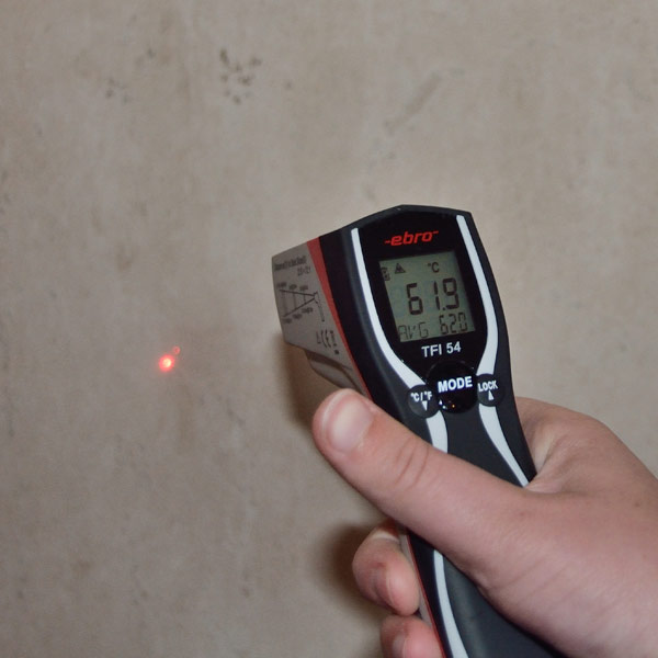Exemple de température radiateur en pierre naturelle