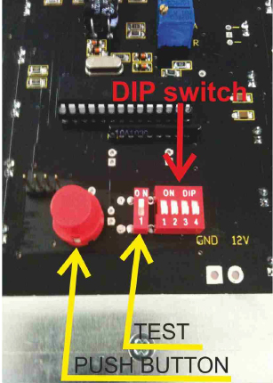 Réglage de la vitesse par switch d'un radar pédagogique