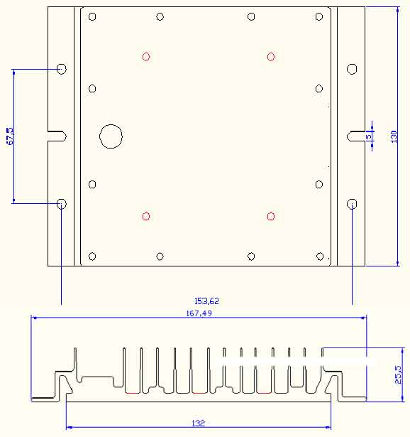 Dimensions module led d'éclairage public